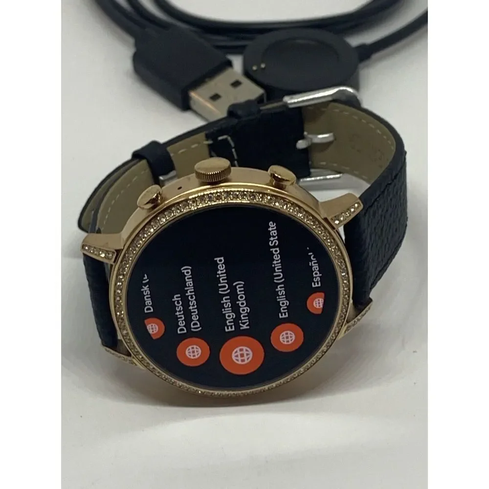 Fossil Gen 4 Authentic Digital Dial Smart Watch Custom Band FTW6015 QT497